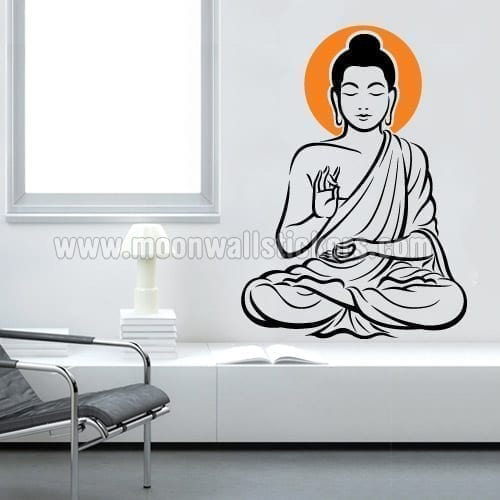 home asian amp oriental stickers zen buddha sticker wall vinyl god buddhism decal mural stencil
