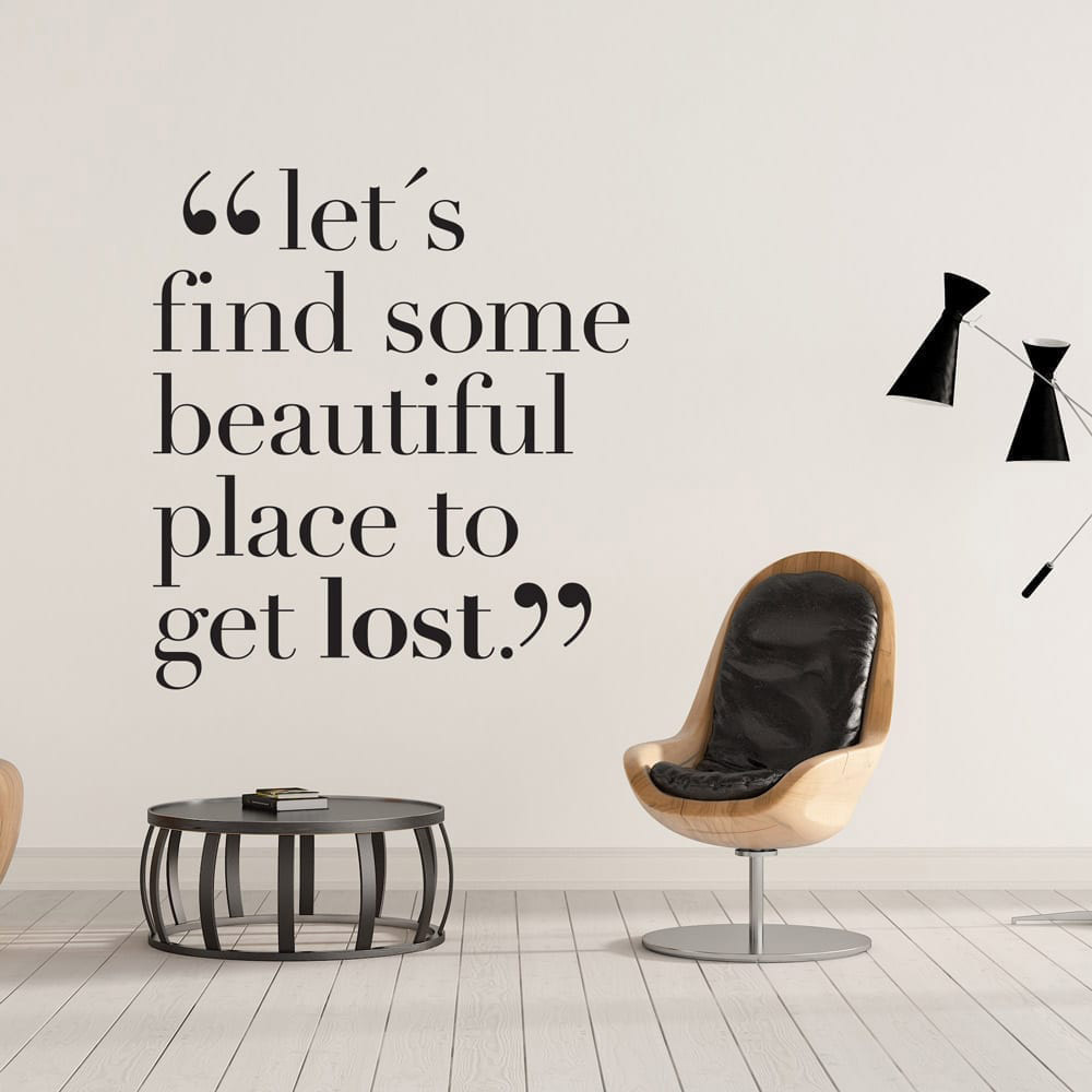 Lets Get Lost - Moonwallstickers.com