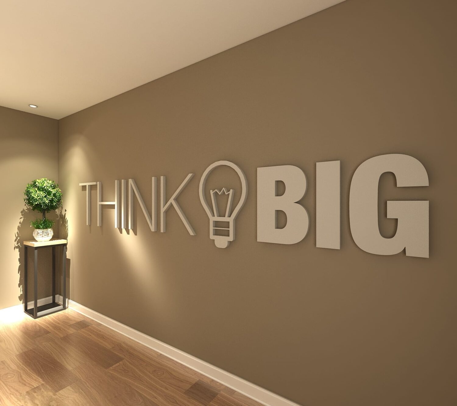 Think Big Büro Wanddeko - Moonwallstickers.com