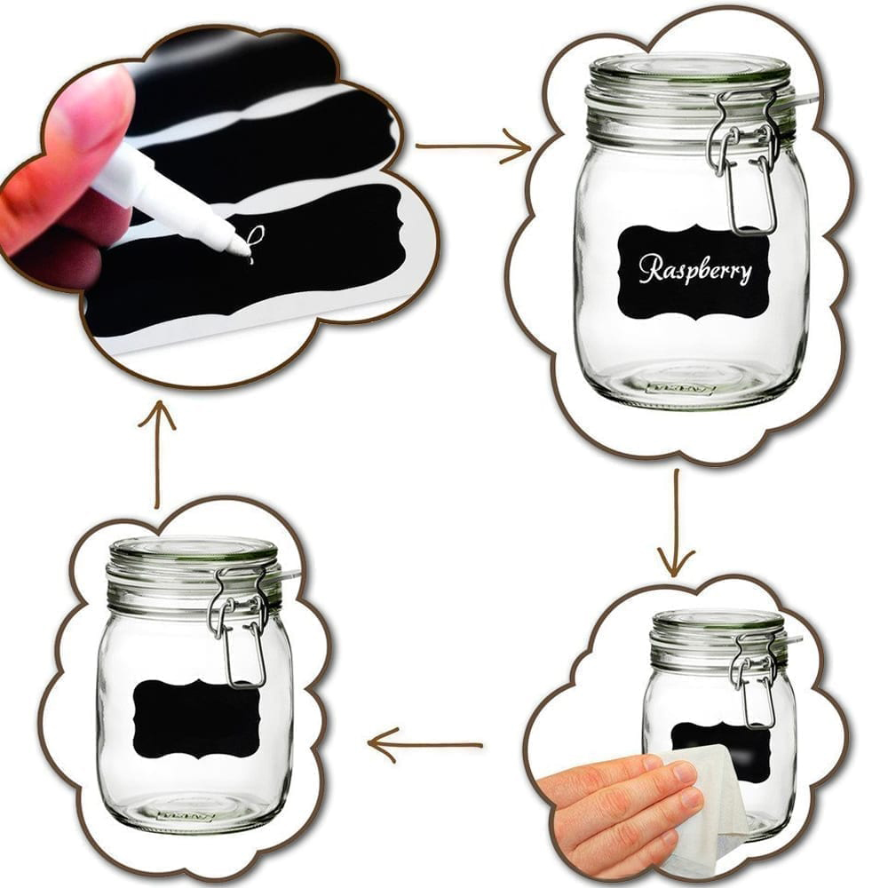 Chalkboard Labels Stickers Set of 12
