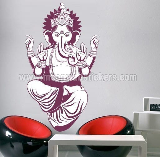 ganesh sticker - moonwallstickers