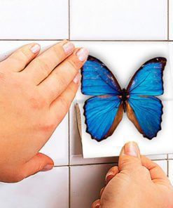 Butterfly Tiles Stickers - Apply