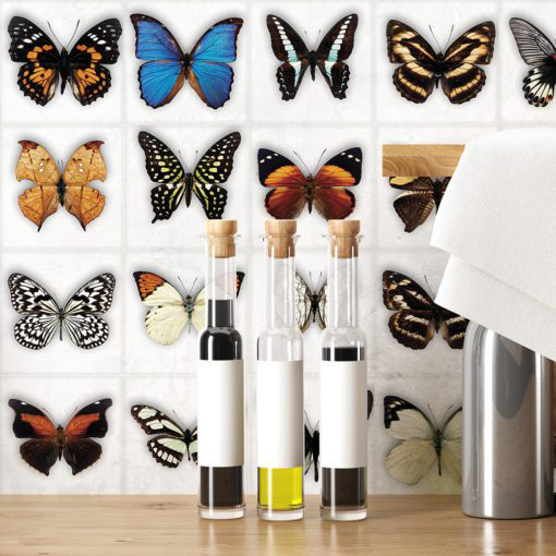 Butterfly Tiles Stickers - Wall 1