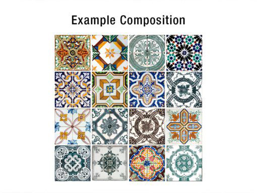 Portuguese Tiles Azulejos - Composition
