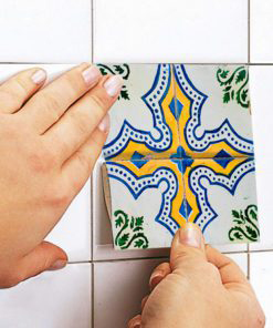 Portuguese Tiles Azulejos Stickers - Apply