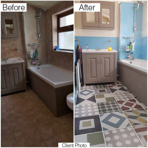 Sintra Tiles Stickers - Before & After
