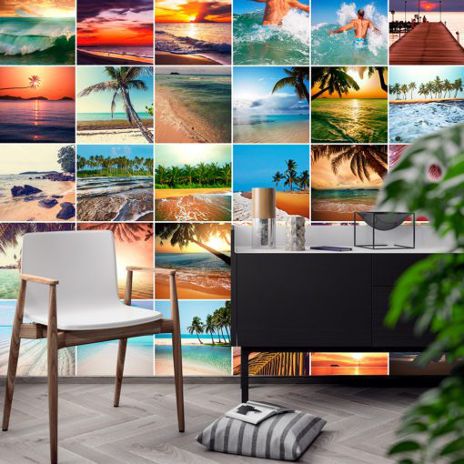 Tiles Stickers Beach Paradise - Wall