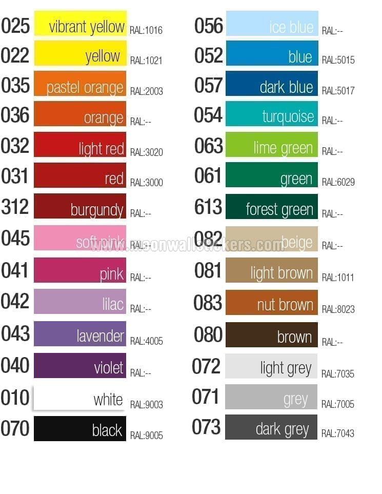 Color Chart