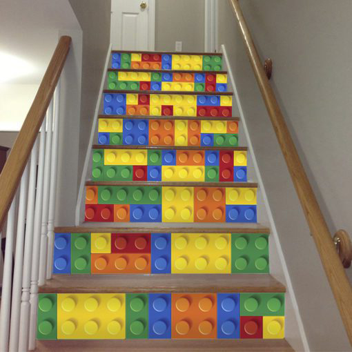 Bricks Tile Stickers - Stairs