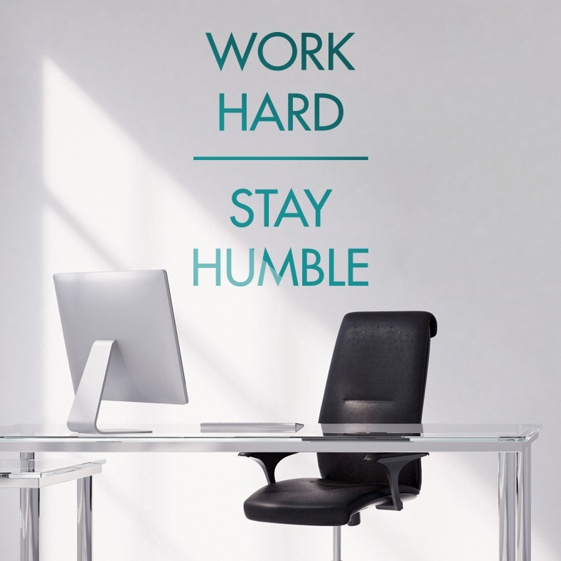 Work Hard Stay Humble Quote Wall Art Decal Sticker Home Transfer Q269,Beaut...
