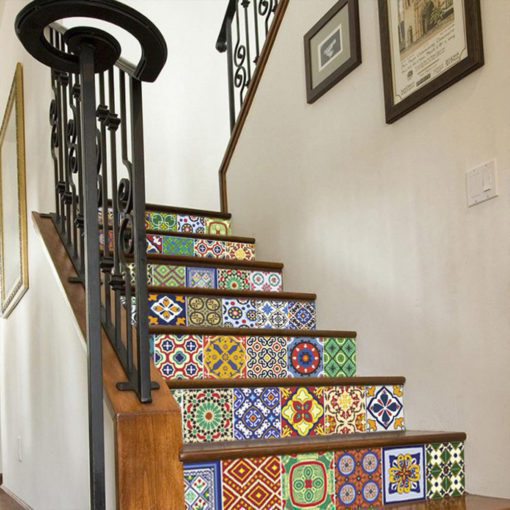 Talavera Tile Decals - Stairs 1