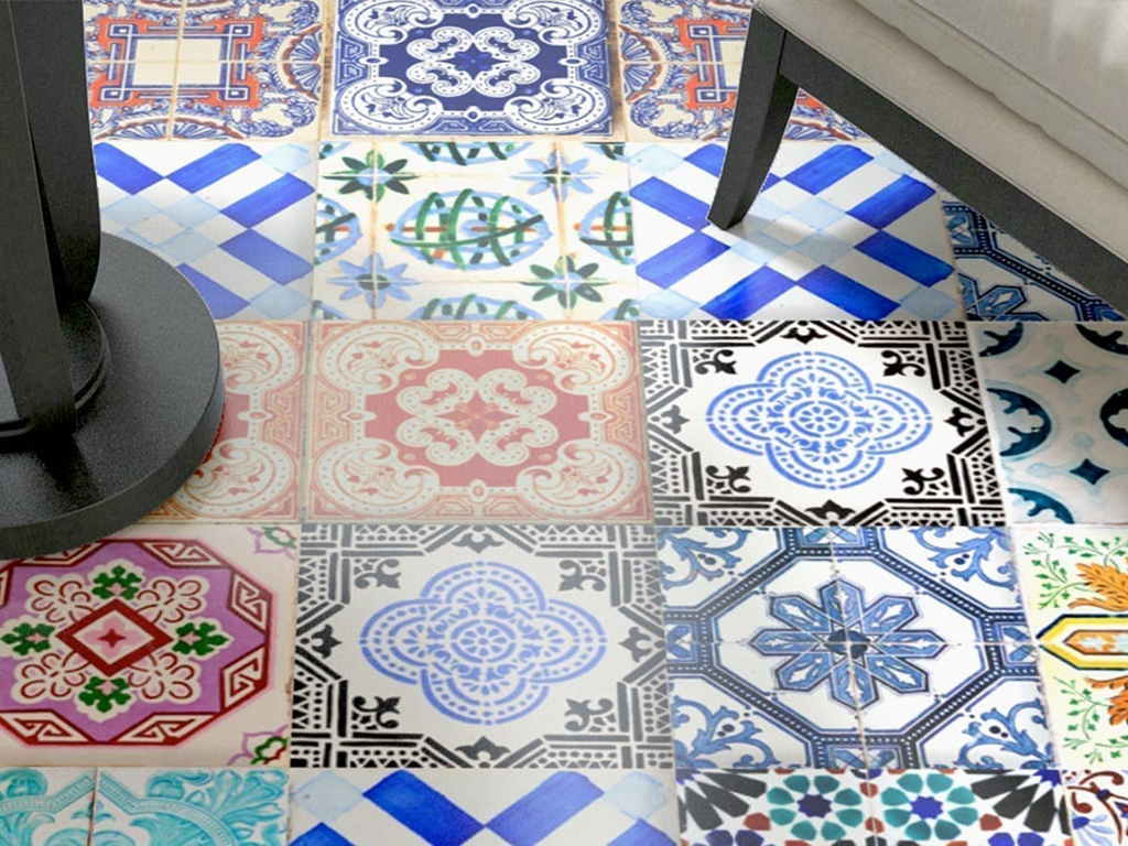 Traditional Spanish Tiles Pack Of 32 Moonwallstickers Com
