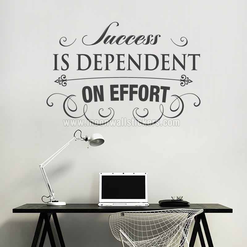 Success Is Effort Wall Decal Moonwallstickers Com Success Is Effort Wall Decal