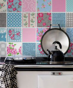 Patchwork Tile Stickers - Wall