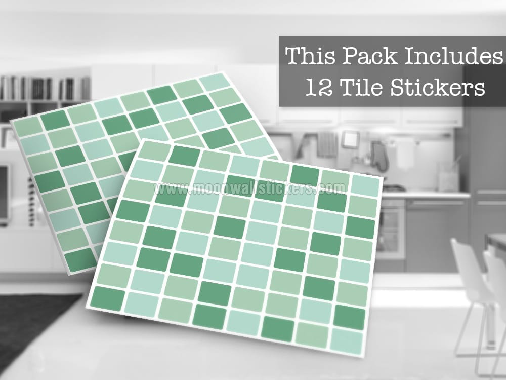 Mosaic Tile Decals Aqua Mosaic Tiles Decals