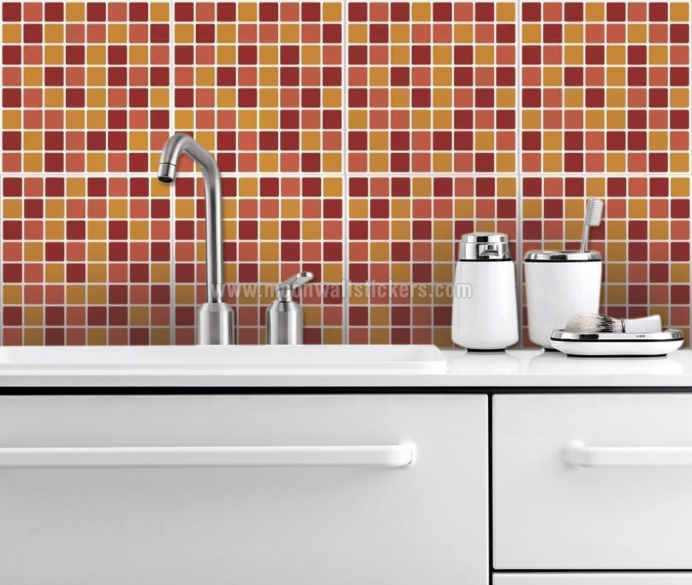 kitchen backsplash decals mosaic terracota tiles stickers pack of 24 kitchen backsplash decals mosaic terracota tiles stickers pack of 24