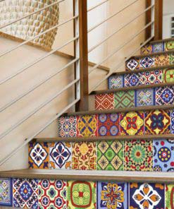 Talavera Tile Decals - Stairs