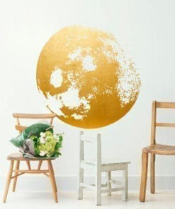 Golden Moon Wall Decal