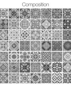 Portuguese Tiles BW - Composition