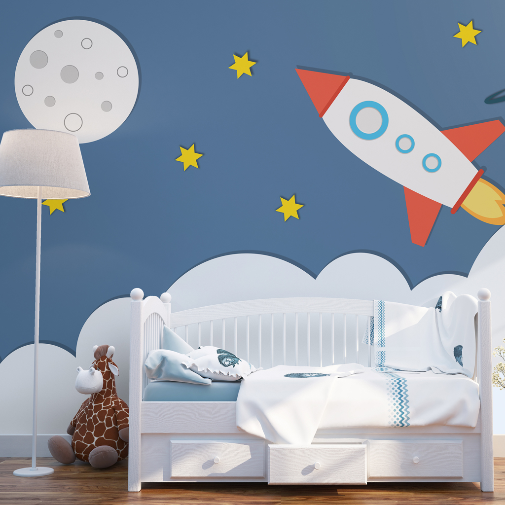 space nursery decor