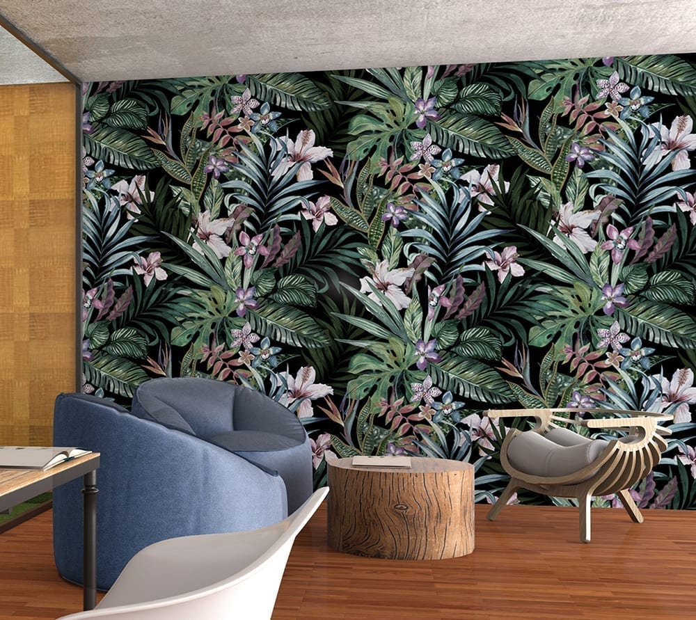 Botanical Peel and Stick Wallpaper - Moonwallstickers.com
