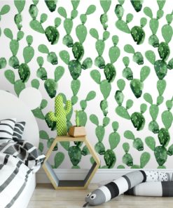 Cactus Papier Peint Amovible Moonwallstickerscom