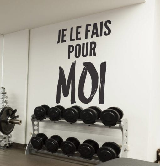Autocollants De Motivation Gymnase Je Le Fais Pour Moi