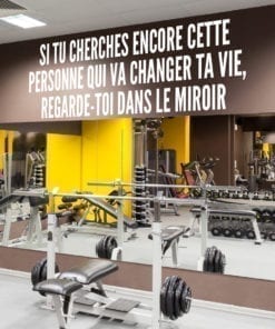 Autocollants de motivation Regarde Toi Dans Le Miroir