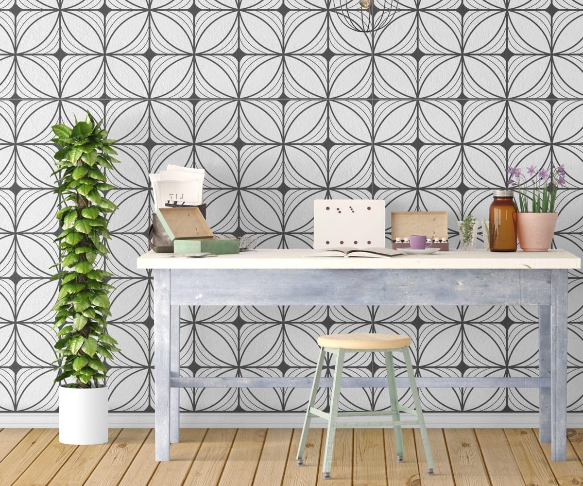Geometric Art Deco Wallpaper - Moonwallstickers.com