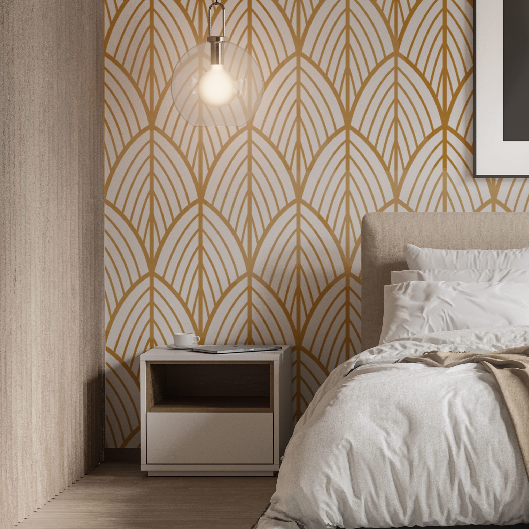 Art Deco Peel and Stick Wallpaper by CostaCover