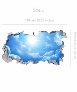 Sky 3d Effect Ceiling Decals Moonwallstickers Com