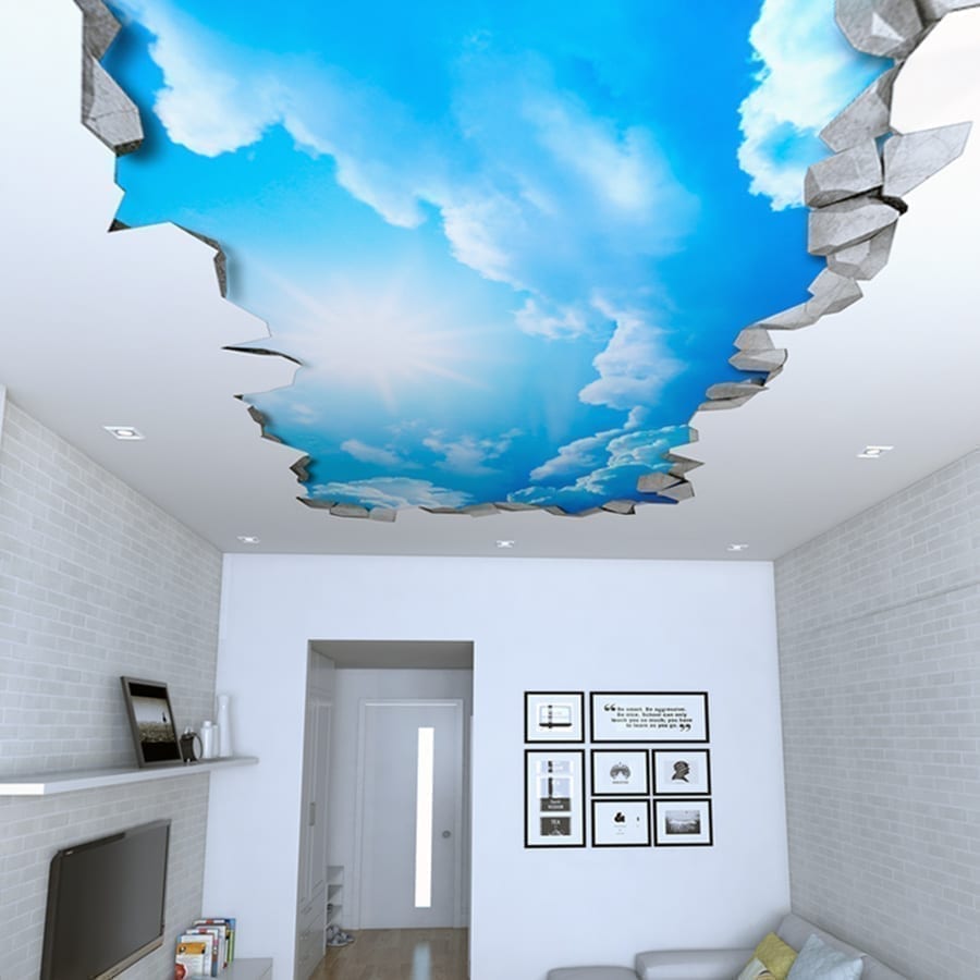 Sky 3d Effect Ceiling Decals Moonwallstickers Com