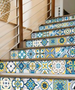 Colorful Tile Decals - Stairs