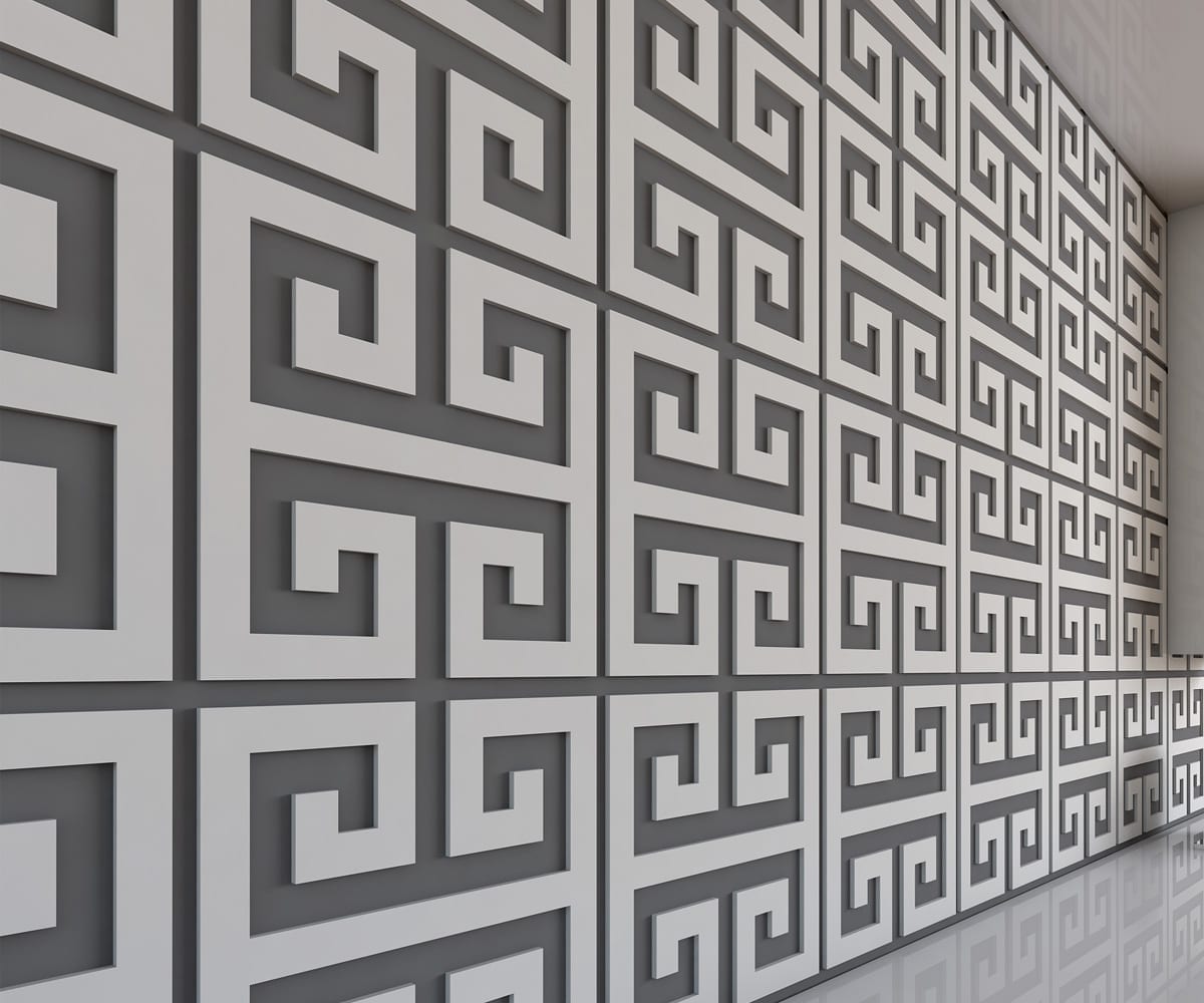 Greek Key 3D Wall Panels 1