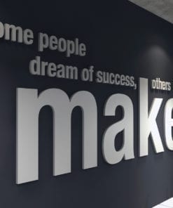 Make it Happen 3D Office Wall Art