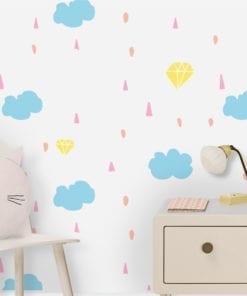 Rainbow Wallpaper For Nursery Decor Moonwallstickers Com