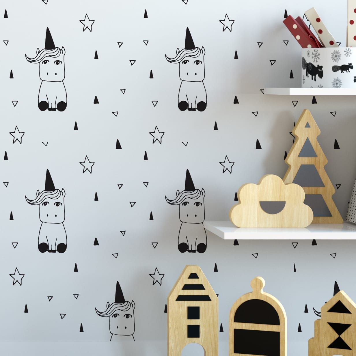 Licorne Garderie Papier Peint