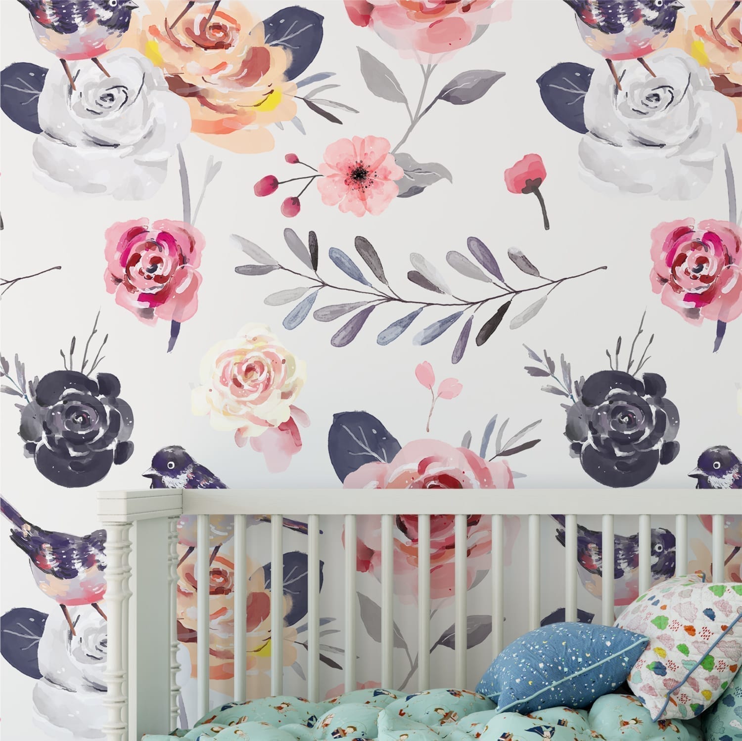 Floral Wallpaper Nursery