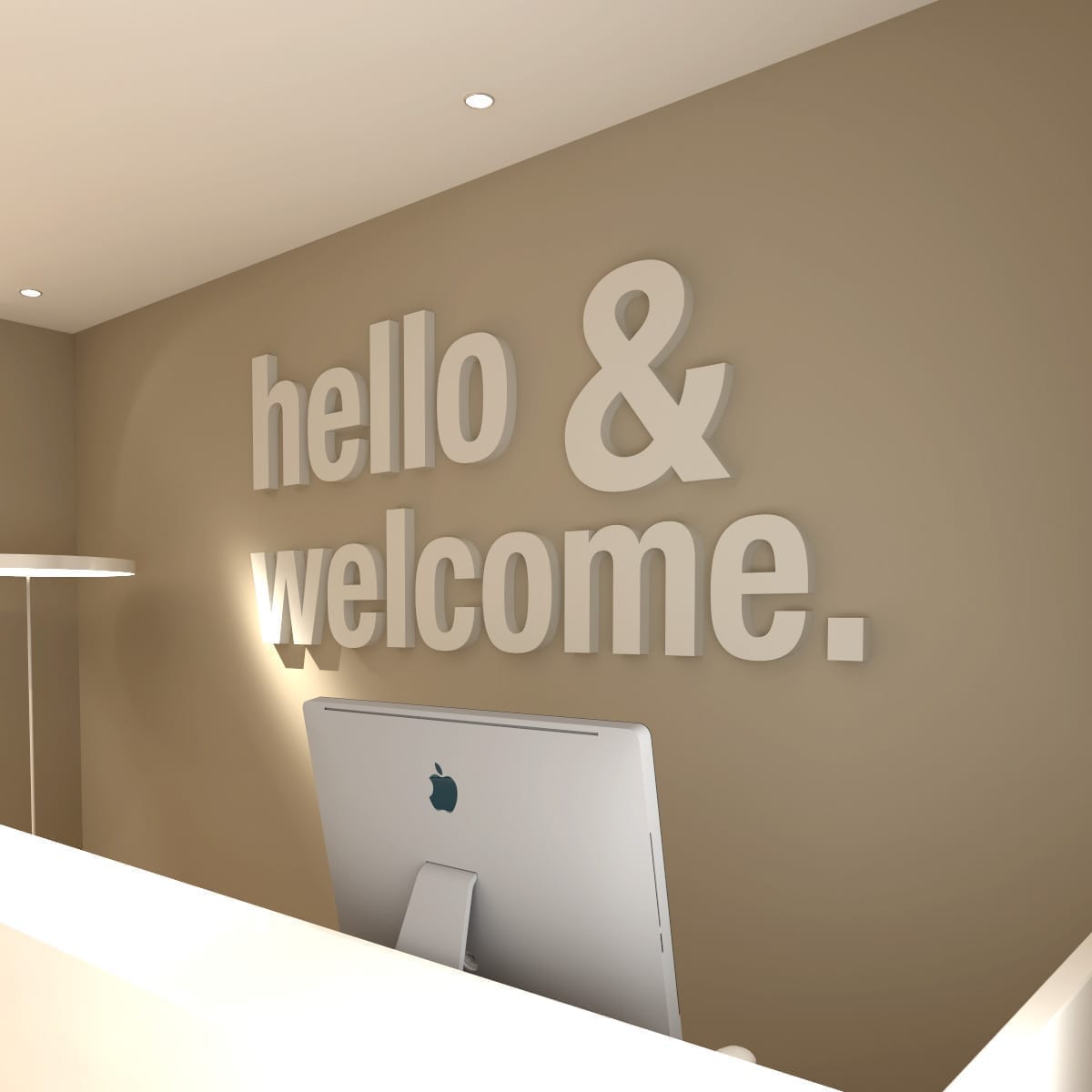 Hello Welcome Office Design 3D 1