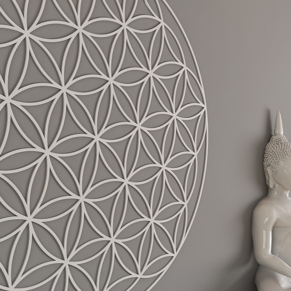 Flower Of Life Pattern 3d Wall Panel Moonwallstickers Com