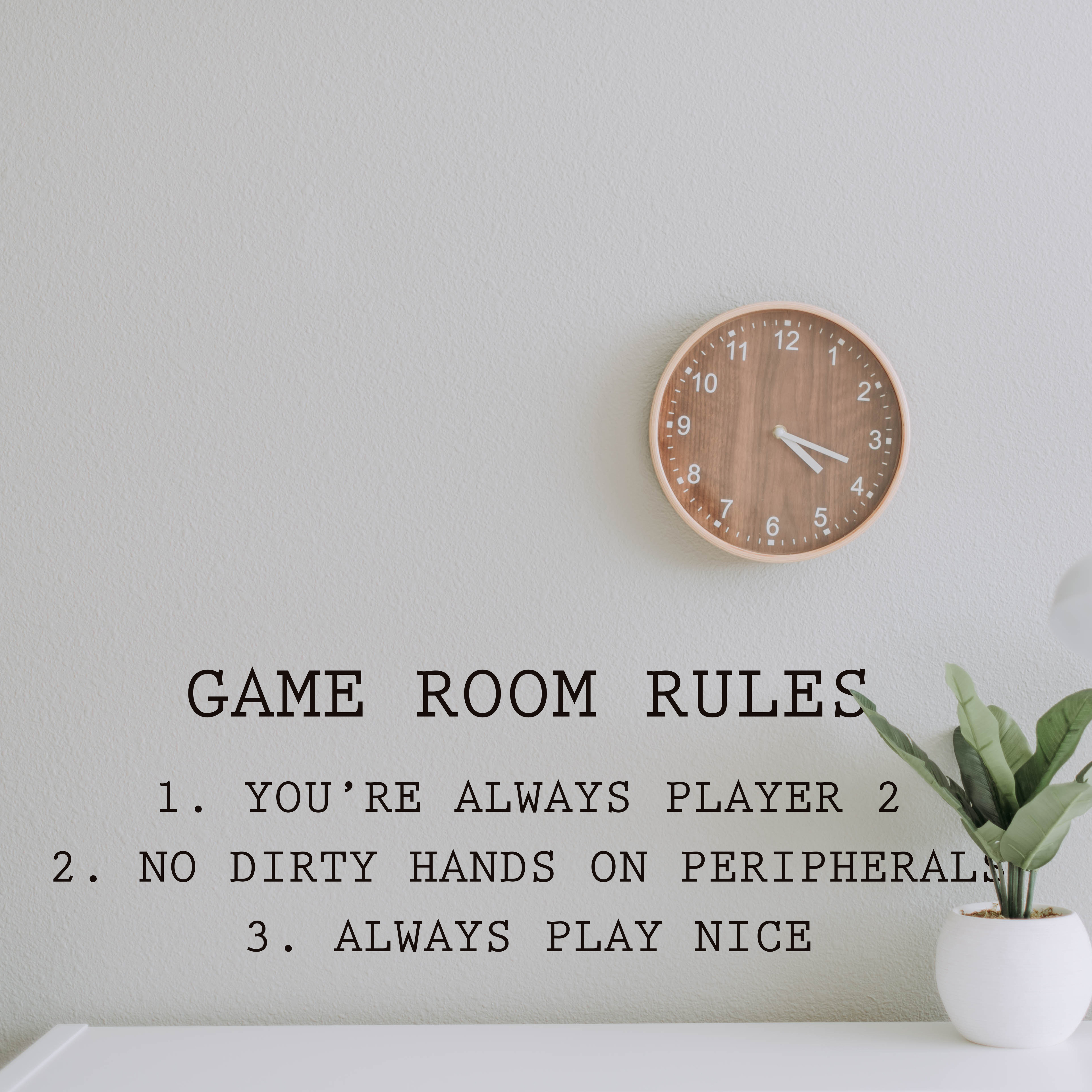 My room rules make a poster write