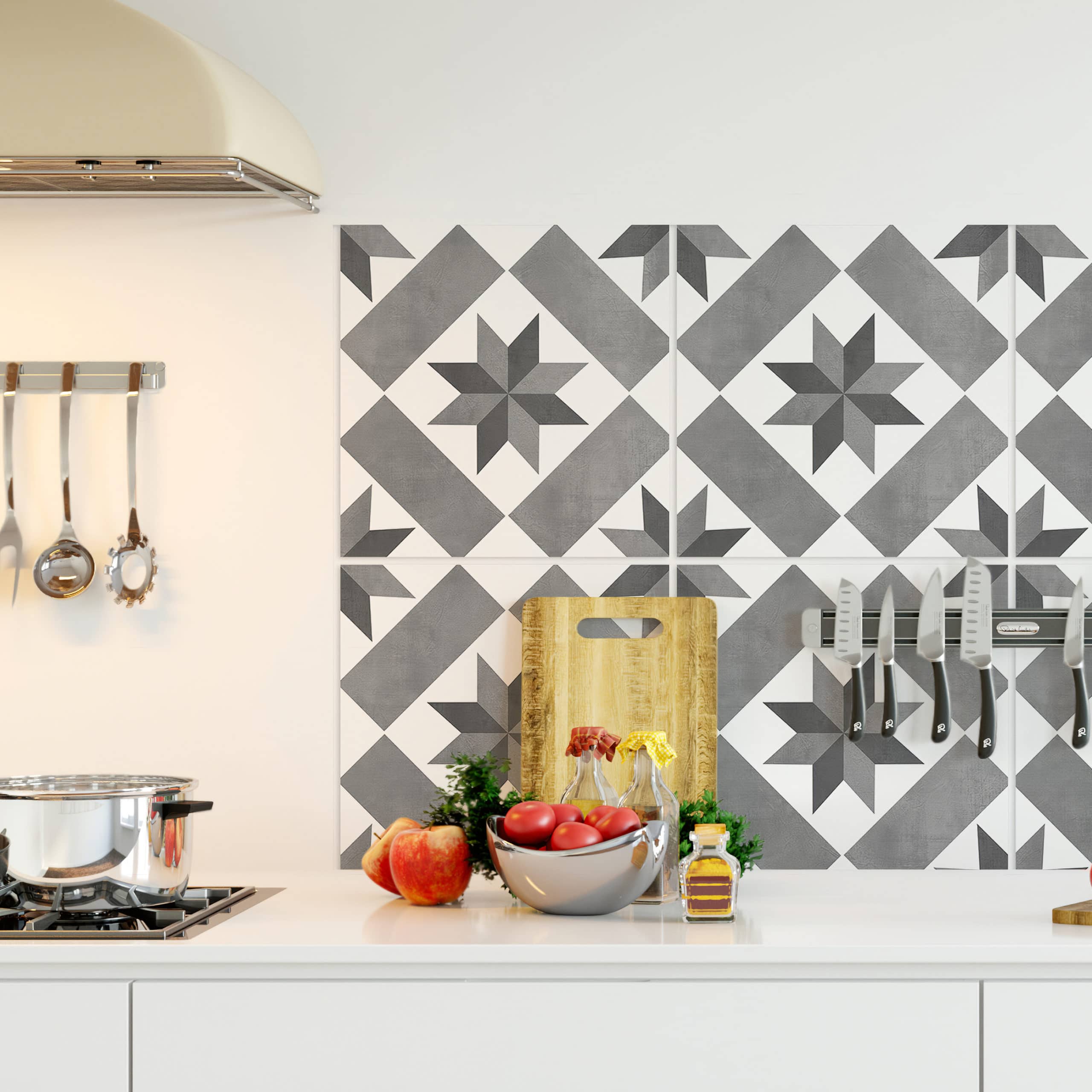 Kitchen Backsplash Decor – Dunkirk Pattern Tiles