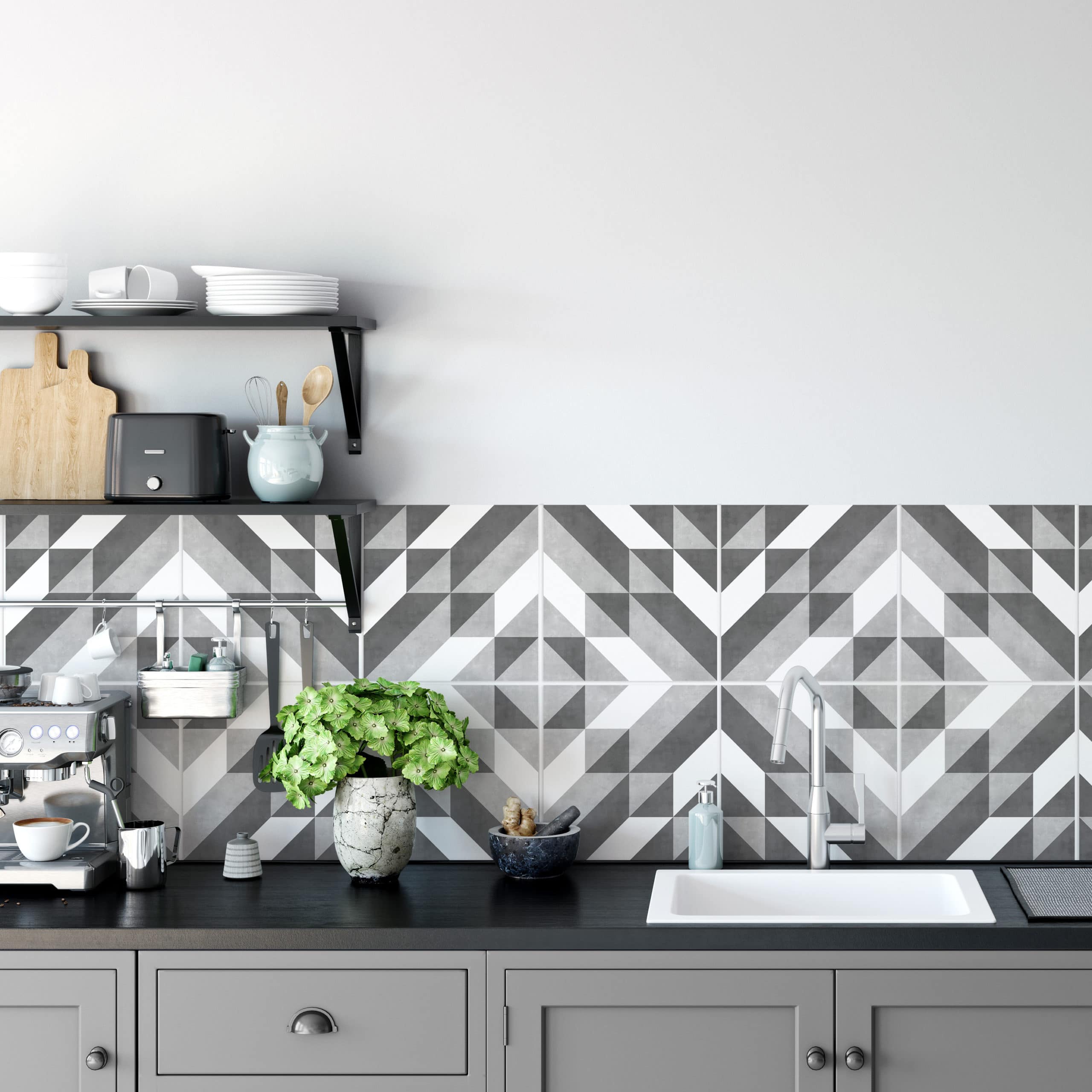 Kitchen Backsplash Decor Tiles Barcelona Pattern