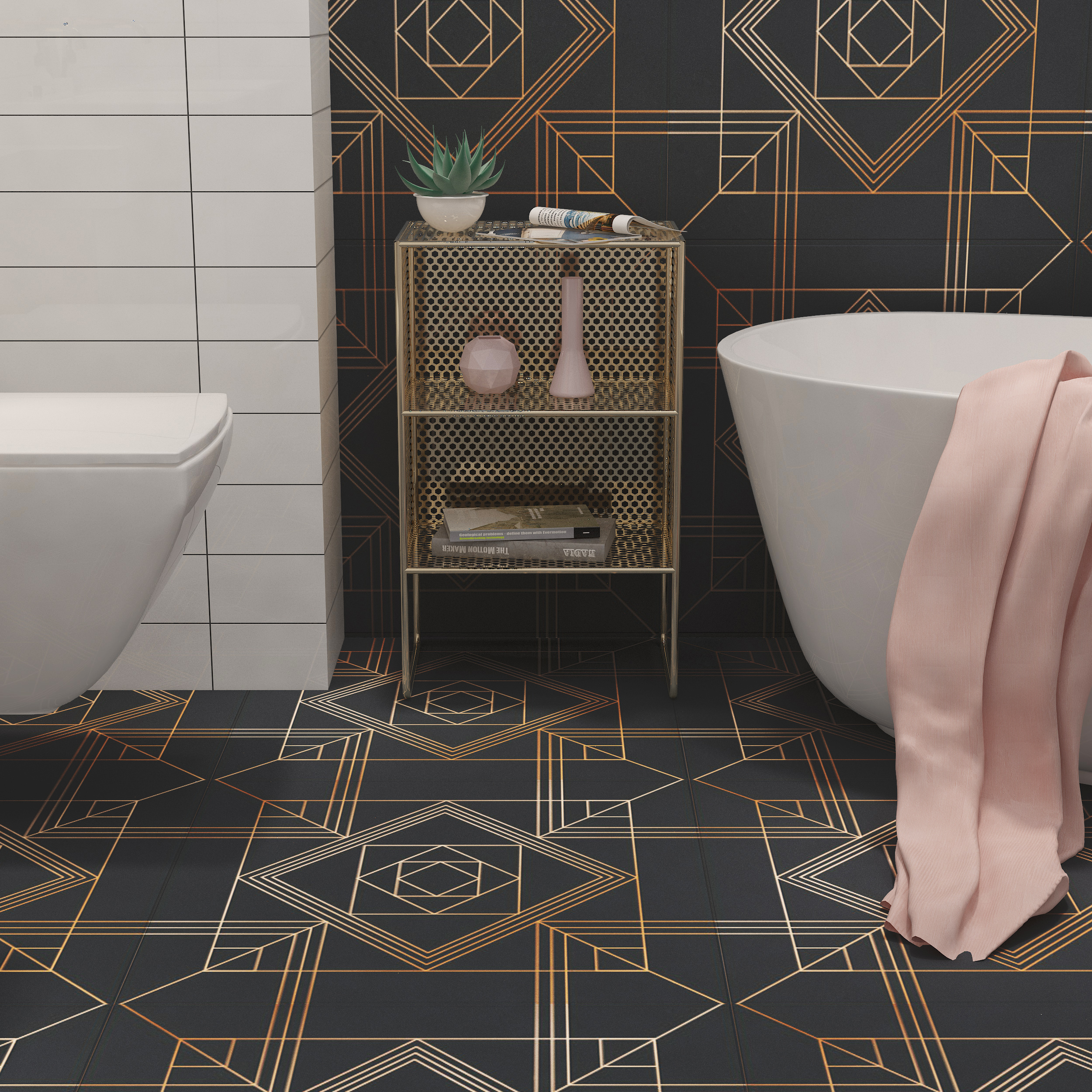 Art Deco Bathroom Tile Patterns Everything Bathroom