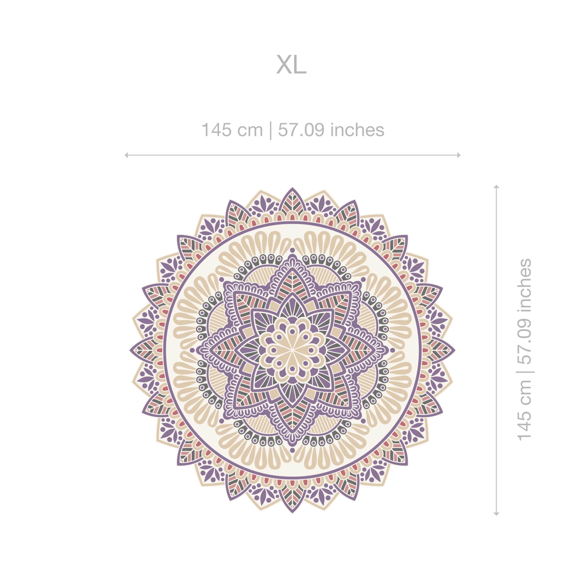 Mandala Amethyst Sticker - Moonwallstickers.com